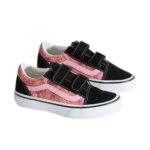 VANS KIDS OLD SKOOL V SHOES PRESSED FLORAL MAUVEWOOD - Image 2