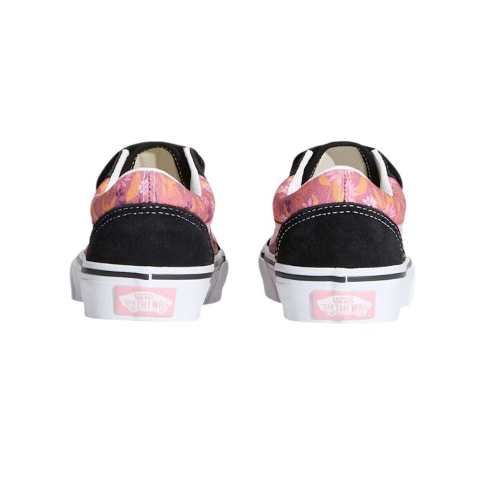 VANS KIDS OLD SKOOL V SHOES PRESSED FLORAL MAUVEWOOD - Image 4