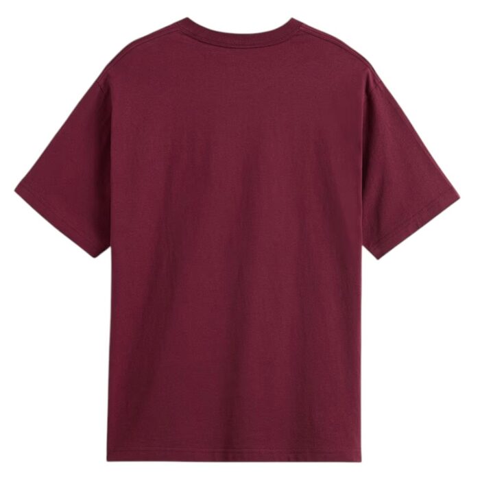 VANS LEFT CHEST II LOOSE T-SHIRT BURGUNDY - Image 2