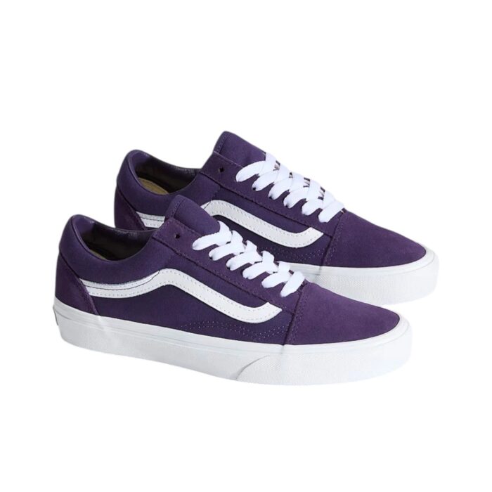 VANS OLD SKOOL SHOES SUEDE GOTHIC GRAPE - Image 2