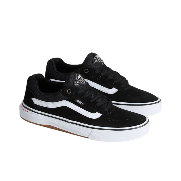 VANS SKATE KYLE WALKER WAFFLECUP SHOES BLACK WHITE - Image 2