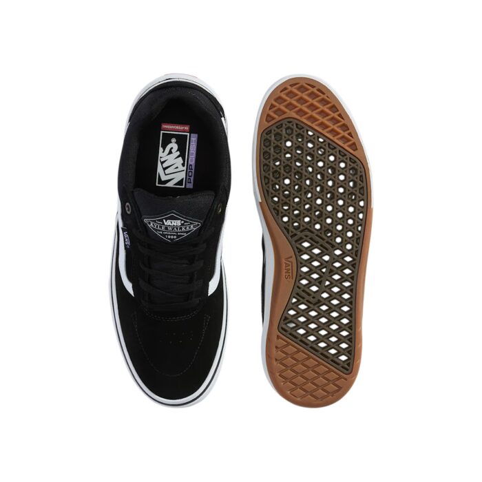 VANS SKATE KYLE WALKER WAFFLECUP SHOES BLACK WHITE - Image 3