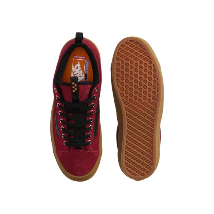 VANS SKATE OLD SKOOL 36+ SHOES GUM BURGUNDY - Image 3