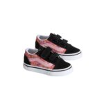 VANS TODDLER OLD SKOOL V SHOES PRESSED FLORAL MAUVEWOOD - Image 2