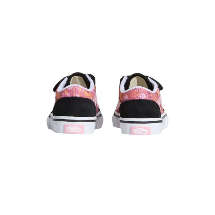 VANS TODDLER OLD SKOOL V SHOES PRESSED FLORAL MAUVEWOOD - Image 4