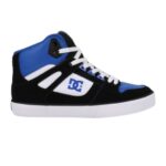 DC PURE HIGH TOP SHOES BLUE BLACK WHITE