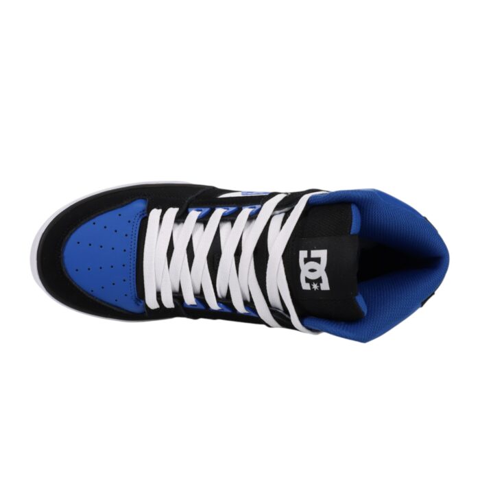 DC PURE HIGH TOP SHOES BLUE BLACK WHITE - Image 5