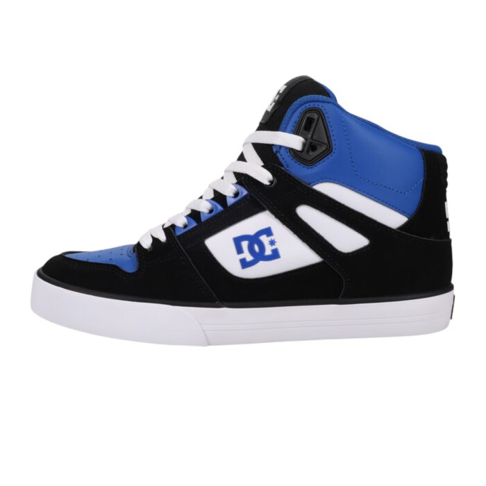 DC PURE HIGH TOP SHOES BLUE BLACK WHITE - Image 6
