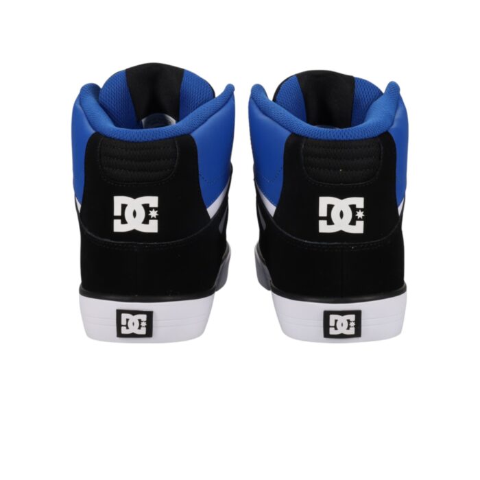 DC PURE HIGH TOP SHOES BLUE BLACK WHITE - Image 3