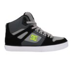 DC PURE HIGH TOP SHOES GREY BLACK