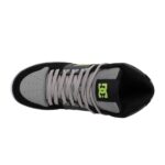 DC PURE HIGH TOP SHOES GREY BLACK - Image 3