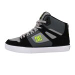 DC PURE HIGH TOP SHOES GREY BLACK - Image 4