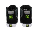 DC PURE HIGH TOP SHOES GREY BLACK - Image 5