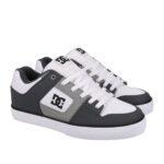 DC PURE SHOES GREY LIGHT GREY WHITE - Image 2