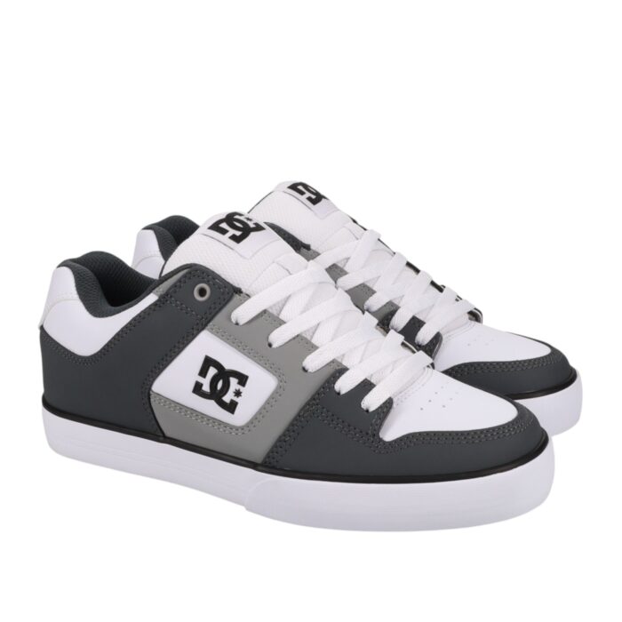 DC PURE SHOES GREY LIGHT GREY WHITE - Image 2