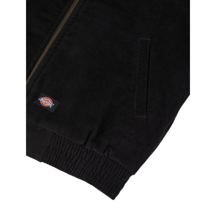 DICKIES CORDUROY HOODED JACKET BLACK - Image 7