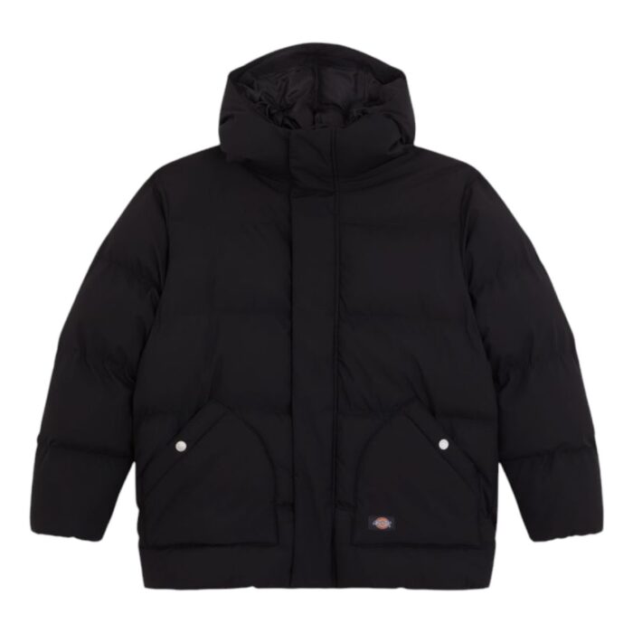 DICKIES EAGLEVILLE HOODED PUFFER JACKET BLACK - Image 7