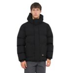 DICKIES EAGLEVILLE HOODED PUFFER JACKET BLACK