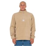 RUSTY CORE DIVISION POLAR FLEECE QUARTER ZIP ABBEY STONE