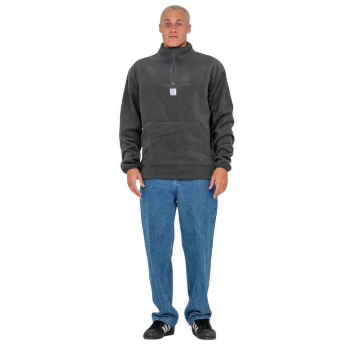 RUSTY CORE DIVISION POLAR FLEECE QUARTER ZIP COAL - Image 5