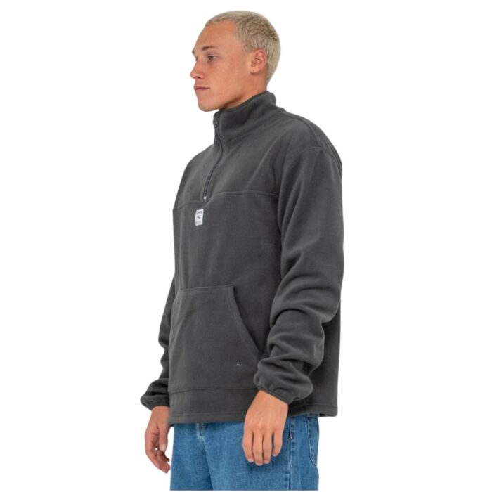RUSTY CORE DIVISION POLAR FLEECE QUARTER ZIP COAL - Image 3