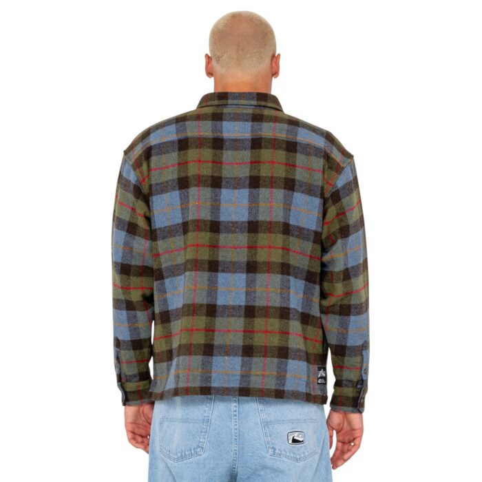 RUSTY MONDO CANE LONG SLEEVE OVER SHIRT SKY BLUE - Image 2