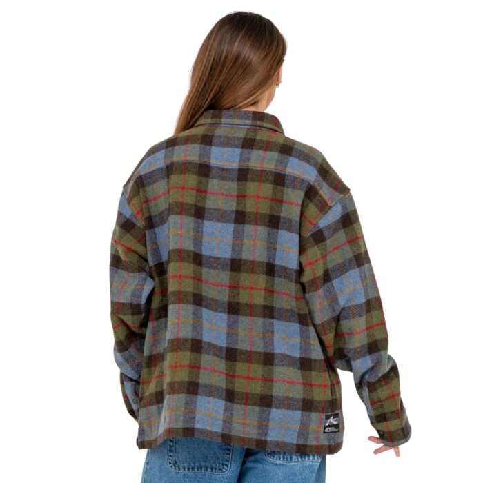 RUSTY MONDO CANE LONG SLEEVE OVER SHIRT SKY BLUE - Image 5