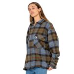 RUSTY MONDO CANE LONG SLEEVE OVER SHIRT SKY BLUE - Image 6