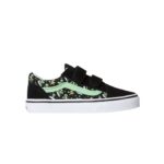 VANS KIDS OLD SKOOL V SHOES GLOW COSMIC CRUISERS BLACK