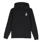 VOLCOM BOYS ICONIC STONE GID HOODIE BLACK