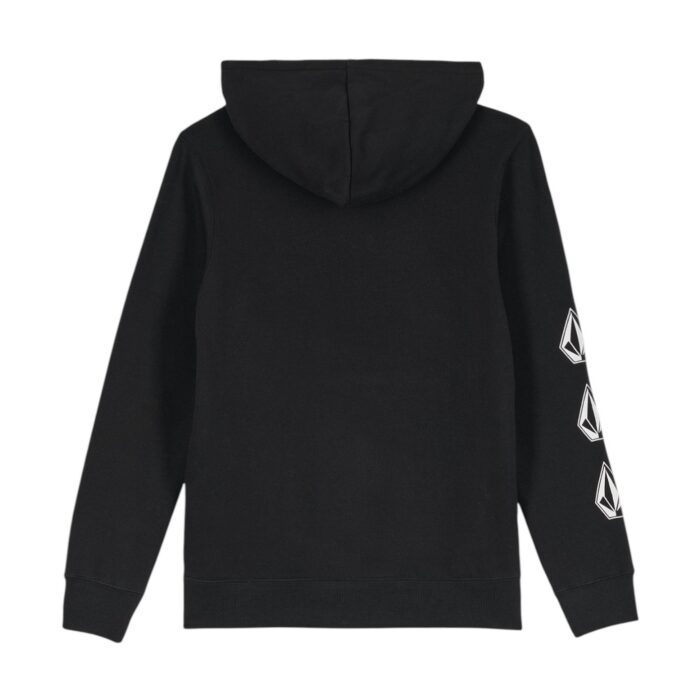 VOLCOM BOYS ICONIC STONE GID HOODIE BLACK - Image 2