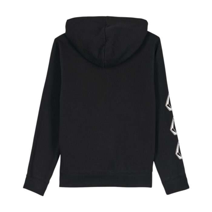 VOLCOM BOYS ICONIC STONE GID ZIP HOODIE BLACK - Image 2
