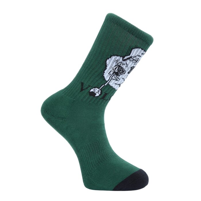 VOLCOM HEAVY TONE SOCKS VINEYARD GREEN - Image 2