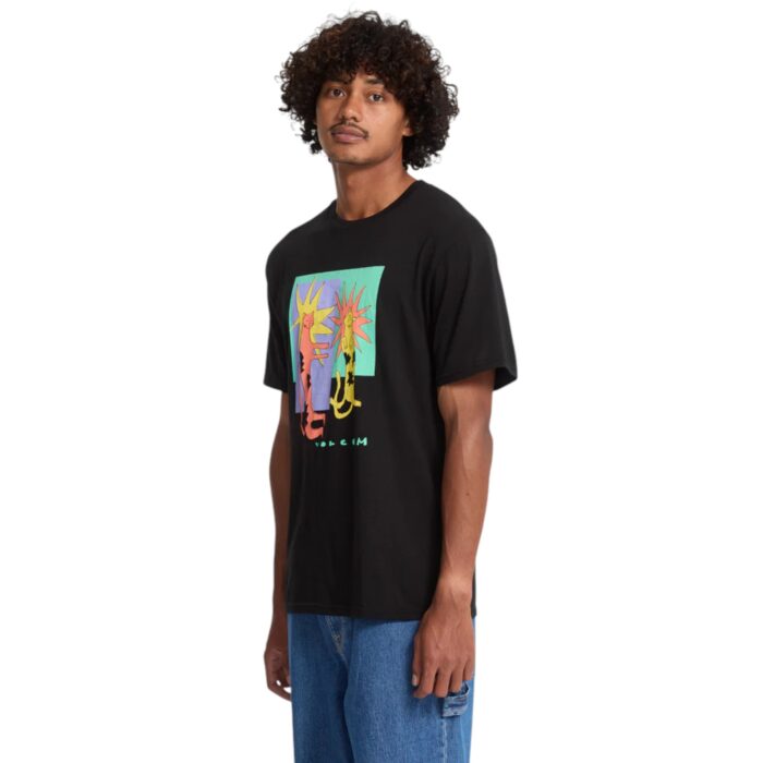 VOLCOM LONGO CATS T-SHIRT BLACK - Image 4