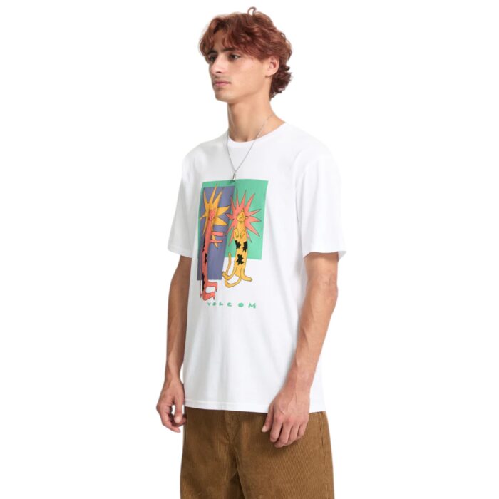 VOLCOM LONGO CATS T-SHIRT WHITE - Image 3