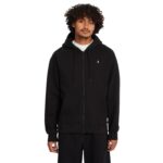 VOLCOM SINGLE STONE ZIP HOODIE BLACK