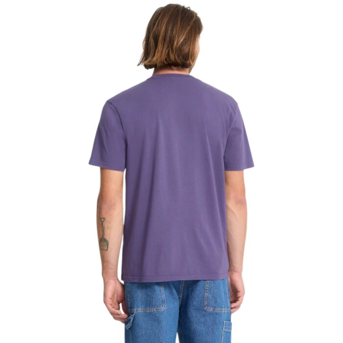 VOLCOM SOLID STONE T-SHIRT DARK PURPLE - Image 2