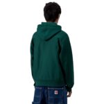 CARHARTT WIP AMERICAN SCRIPT HOODIE DARK FIR - Image 4