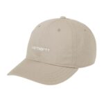 CARHARTT WIP CANVAS SCRIPT CAP FLEUR DE SEL WHITE