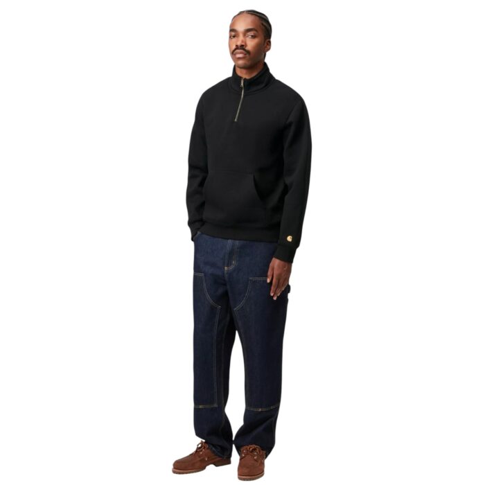 CARHARTT WIP CHASE NECK ZIP BLACK GOLD - Image 6