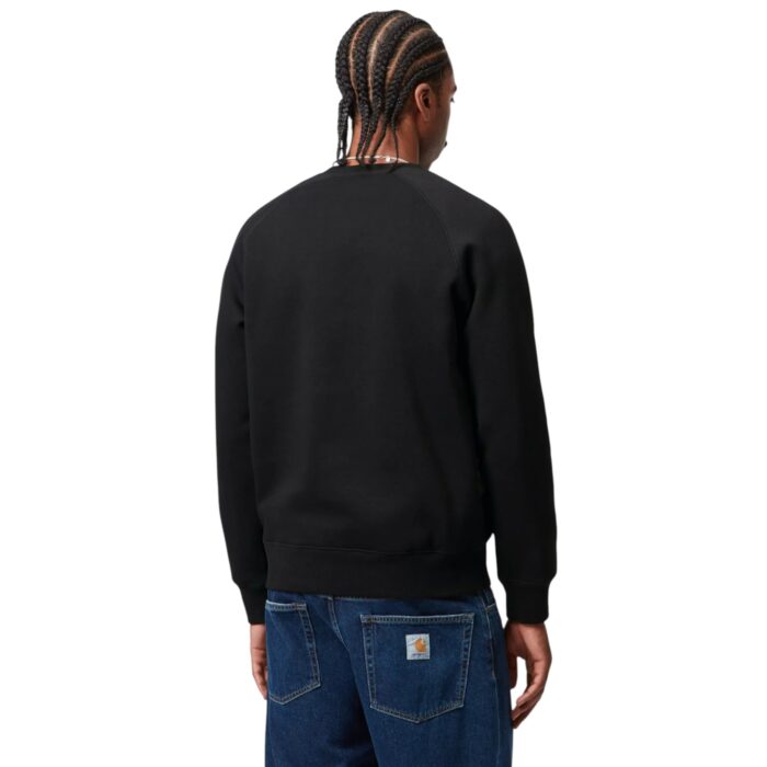 CARHARTT WIP CHASE SWEATSHIRT BLACK GOLD - Image 4