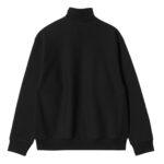 CARHARTT WIP HALF ZIP AMERICAN SCRIPT HOODIE BLACK - Εικόνα 2