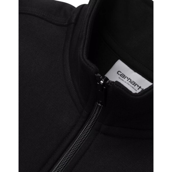 CARHARTT WIP HALF ZIP AMERICAN SCRIPT HOODIE BLACK - Εικόνα 3