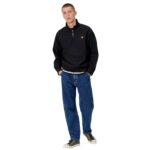 CARHARTT WIP HALF ZIP AMERICAN SCRIPT HOODIE BLACK - Εικόνα 8