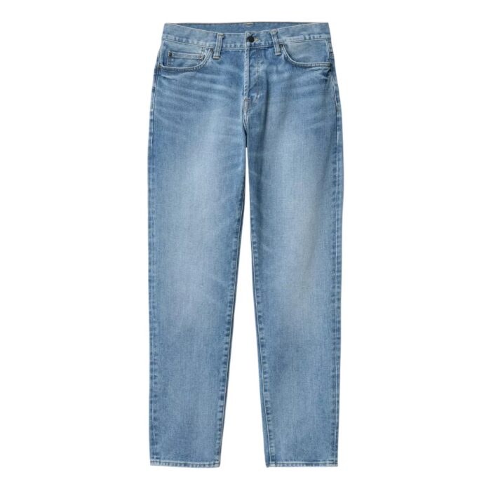 CARHARTT WIP KLONDIKE PANT BLUE LIGHT USED WASH - Image 5