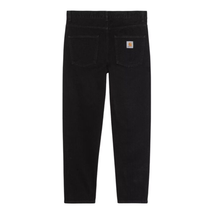 CARHARTT WIP NEWEL PANT BLACK ONE WASH - Image 6