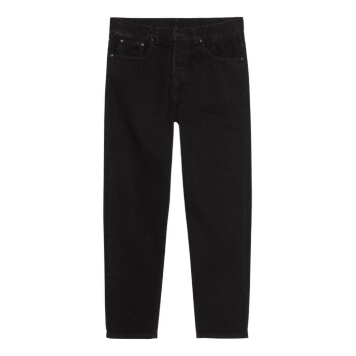 CARHARTT WIP NEWEL PANT BLACK ONE WASH - Image 5
