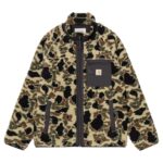CARHARTT WIP PRENTIS LINER CAMO DUCK JACQUARD GREEN BLACK