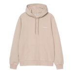 CARHARTT WIP SCRIPT EMBROIDERY HOODIE FLEUR DE SEL WHITE