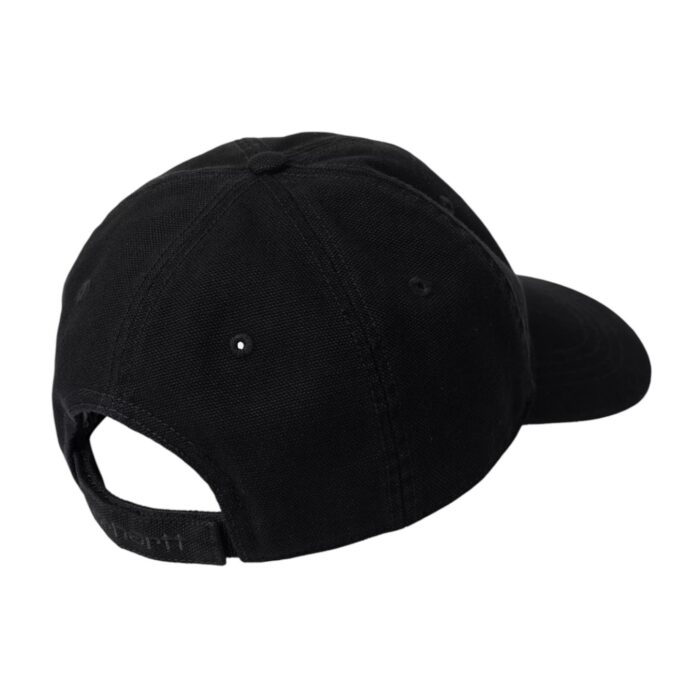 CARHARTT WIP SELBY CANVAS CAP BLACK STONE WASHED - Image 2